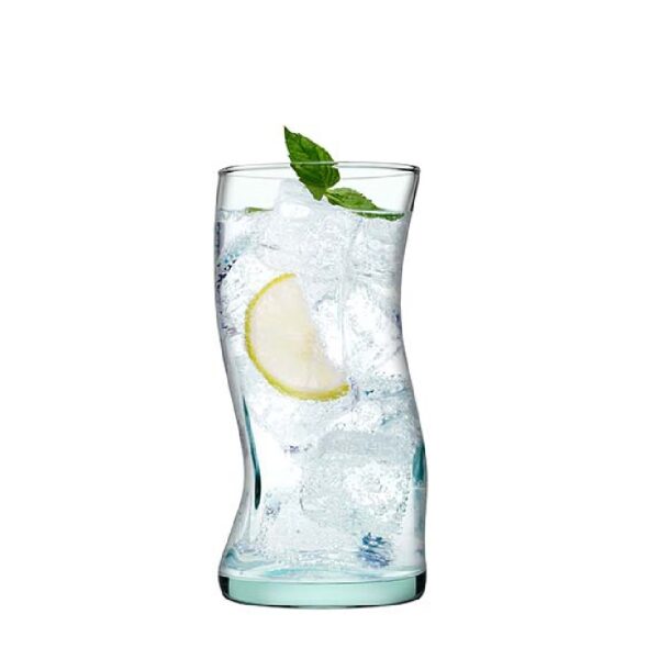 AMORF LONG DRINK 440CC H: 15 D: 7CM MADE OF RECYCLED GLASS P/840 1