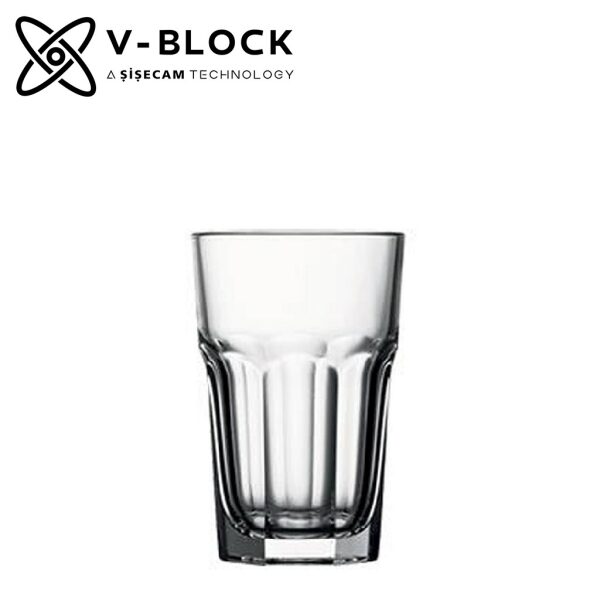 CASABLANCA V-BLOCK TEMPERED JUICE&LONG DRINK 295CC P/960 GB6.OB24. 1