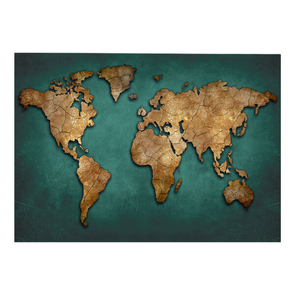 ΠΙΝΑΚΑΣ ΚΑΜΒΑΣ WORLD MAP FB97197.01 100X3X70 εκ. 1
