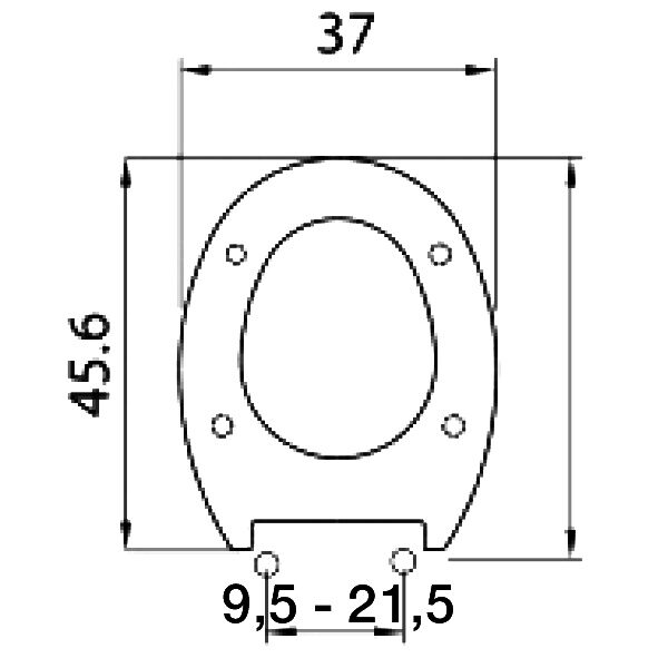 ΚΑΛΥΜΜΑ ΤΟΥΑΛΕΤΑΣ ΒΑΚΕΛΙΤΙΚΟ 0224 AP 45.6x37cm SOFT CLOSE 2