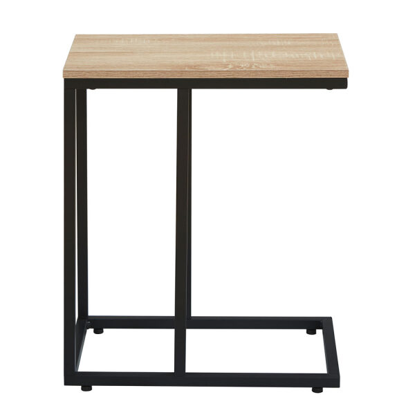 SUPPORT SIDE TABLE SONOMA ΜΑΥΡΟ 50x30xH61cm 2