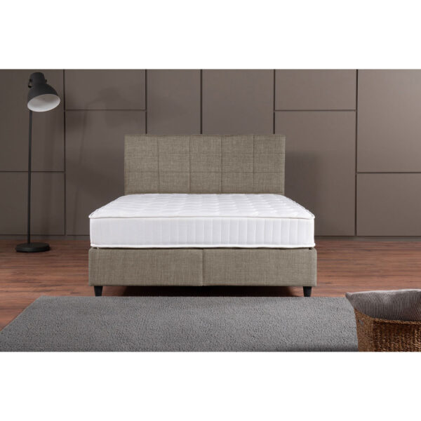 DEAL SET ΚΡΕΒΑΤΙ ΜΕ ΑΠΟΘΗΚ. ΧΩΡΟ ΚΑΙ ΣΤΡΩΜΑ BEIGE 14-753 210x162xH120cm 2