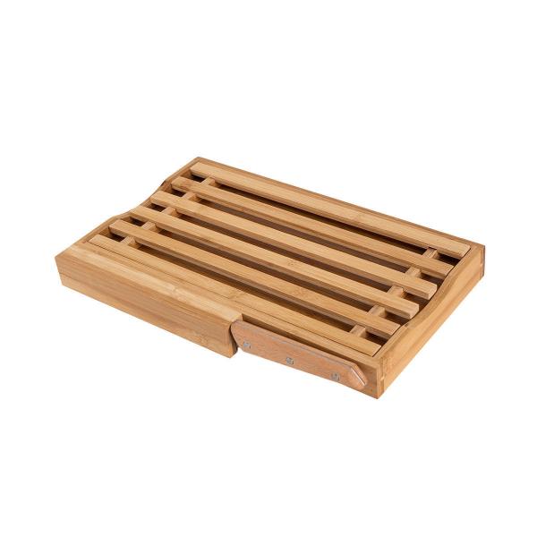 ΕΠΙΦΑΝΕΙΑ ΚΟΠΗΣ BAMBOO ESSENTIALS ΜΕ ΜΑΧΑΙΡΙ ΨΩΜΙΟΥ 35.5x22x3.5cm