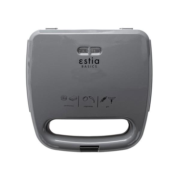 ESTIA ΤΟΣΤΙΕΡΑ AROMA GREY 2 ΘΕΣΕΩΝ 750w ΓΚΡΙ