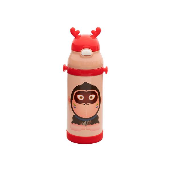 ΘΕΡΜΟΣ ΠΑΙΔΙΚΟ ANIMALS ΑΝΟΞΕΙΔΩΤΟ 350ml GORILLA RED