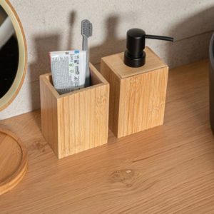 ΑΝΤΛΙΑ ΣΑΠΟΥΝΙΟΥ BAMBOO ESSENTIALS ΤΕΤΡΑΓΩΝΗ 8.2x7.5x17.5cm