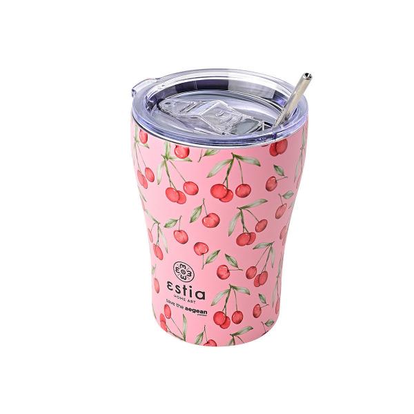 ΘΕΡΜΟΣ COFFEE MUG SAVE THE AEGEAN 350ml CHERRY ROSE