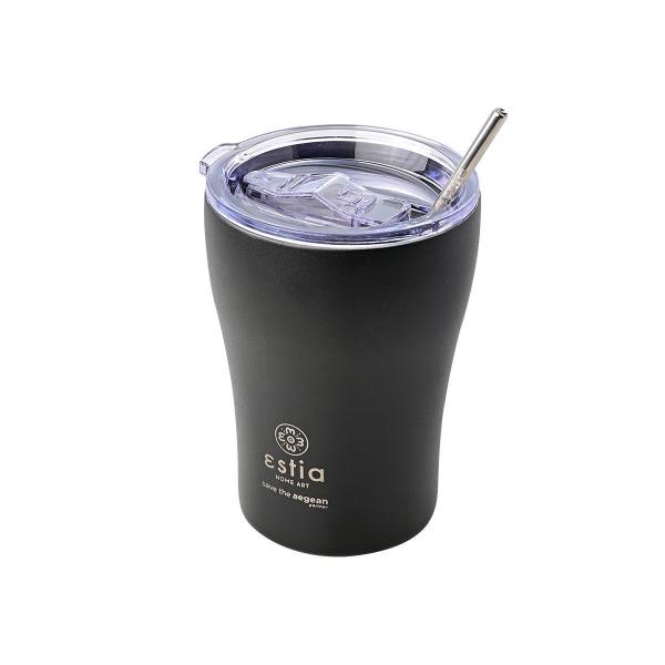 ΘΕΡΜΟΣ COFFEE MUG SAVE THE AEGEAN 350ml MIDNIGHT BLACK