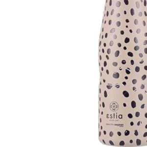ΘΕΡΜΟΣ TRAVEL FLASK SAVE THE AEGEAN 500ml LEOPARD TAUPE