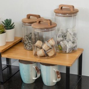 ΔΟΧΕΙΟ ΑΠΟΘΗΚΕΥΣΗΣ ALLURE ΓΥΑΛΙΝΟ 1300ml 10x10x22cm