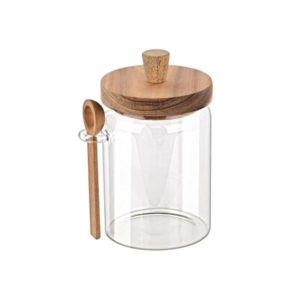 ΔΟΧΕΙΟ ΑΠΟΘΗΚΕΥΣΗΣ ALLURE ΓΥΑΛΙΝΟ 850ml 9.7x12x17cm ΜΕ ΚΟΥΤΑΛΙ