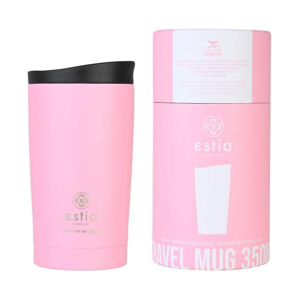 ΘΕΡΜΟΣ TRAVEL MUG SAVE THE AEGEAN 350ml BLOSSOM ROSE