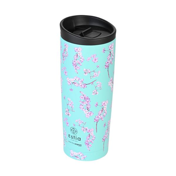 ΘΕΡΜΟΣ TRAVEL MUG SAVE THE AEGEAN 500ml BLOSSOM GREEN