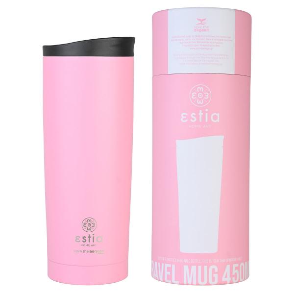 ΘΕΡΜΟΣ TRAVEL MUG SAVE THE AEGEAN 500ml BLOSSOM ROSE