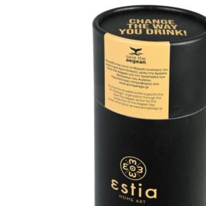 ΘΕΡΜΟΣ FLASK LITE SAVE THE AEGEAN 500ml MATTE BLACK