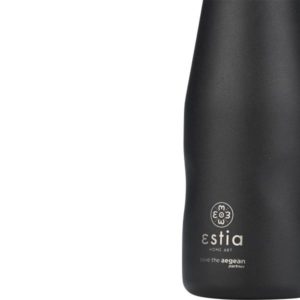 ΘΕΡΜΟΣ TRAVEL FLASK SAVE THE AEGEAN 350ml MIDNIGHT BLACK