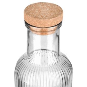 ΜΠΟΥΚΑΛΙ ΓΥΑΛΙΝΟ 1000ml ΑΝΑΓΛΥΦΟ ΜΕ ΦΕΛΛΟ ΓΚΡΙ