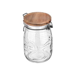 ΔΟΧΕΙΟ ΑΠΟΘΗΚΕΥΣΗΣ ALLURE ΓΥΑΛΙΝΟ 1000ml ΜΕ ΚΛΙΠ ΚΑΠΑΚΙ