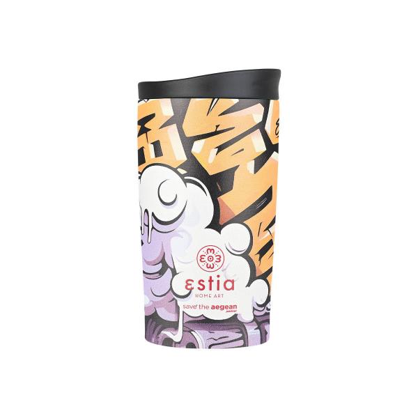 ΘΕΡΜΟΣ TRAVEL MUG SAVE THE AEGEAN 350ml GRAFFITI RHYTHM