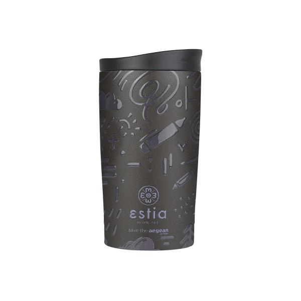 ΘΕΡΜΟΣ TRAVEL MUG SAVE THE AEGEAN 350ml NOIR ECHO