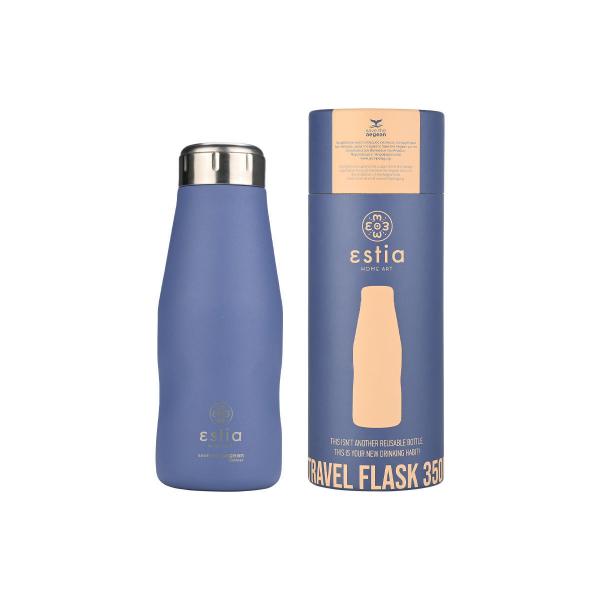 ΘΕΡΜΟΣ TRAVEL FLASK SAVE THE AEGEAN 350ml DENIM BLUE