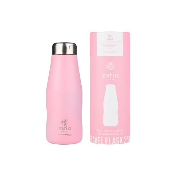 ΘΕΡΜΟΣ TRAVEL FLASK SAVE THE AEGEAN 350ml BLOSSOM ROSE