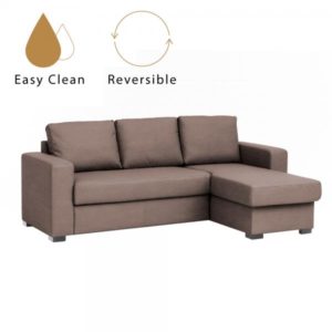 ALDO CRISTIANO ΚΑΝΑΠΕΣ ΚΡΕΒΑΤΙ ΓΩΝΙΑ ΑΝΑΣΤΡΕΨΙΜΗ TAUPE R461 220x150xH88cm