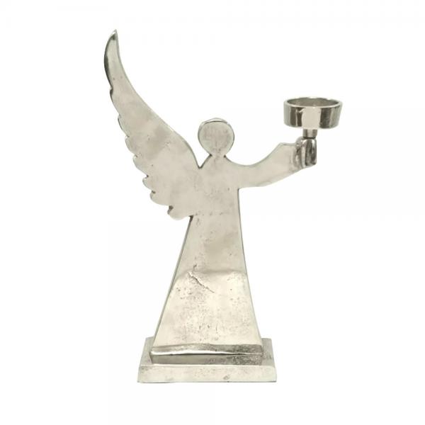 XMAS ARGENT ANGEL 4 ΔΙΑΚΟΣΜΗΤΙΚΟ ΑΛΟΥΜΙΝΙΟ ΑΣΗΜΙ 19x6xH31,5cm