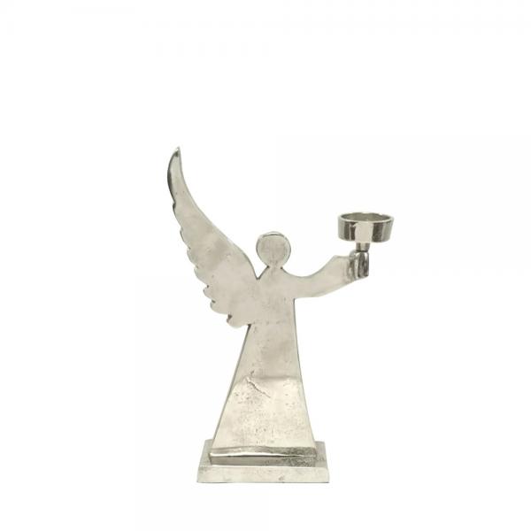 XMAS ARGENT ANGEL 5 ΔΙΑΚΟΣΜΗΤΙΚΟ ΑΛΟΥΜΙΝΙΟ ΑΣΗΜΙ 16x6xH26,5cm