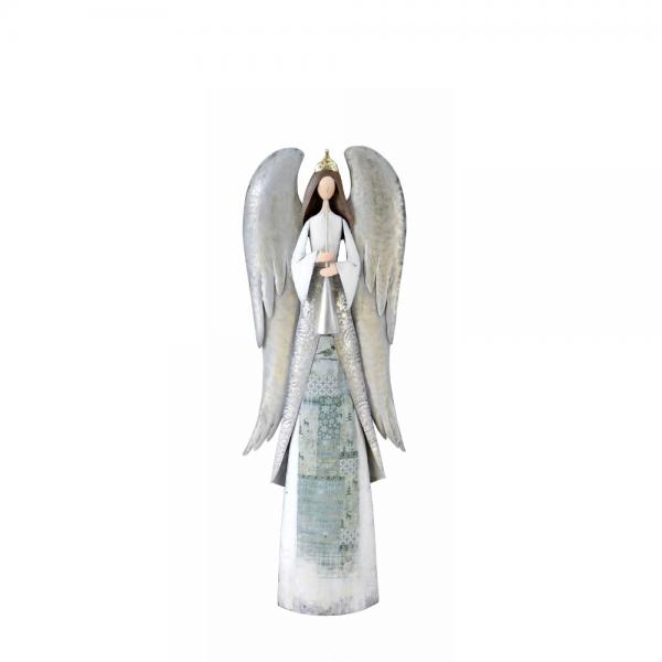 XMAS ANGEL WINGS A ΑΓΓΕΛΟΣ ΜΕΤΑΛΛΟ ΠΟΛΥΧΡΩΜΟ 23x11xH68cm