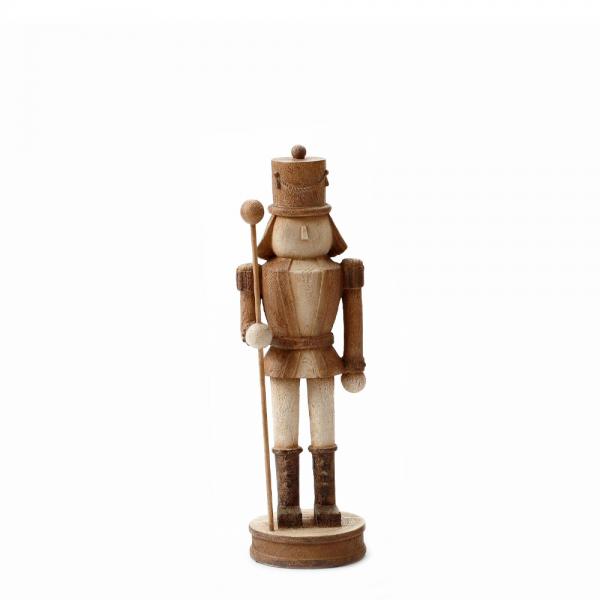 XMAS WOODY NUTCRACKER M DECO POLYRESIN ΚΑΦΕ ΜΠΕΖ 10x9xH33cm