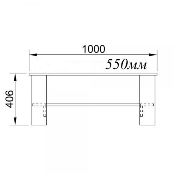 ALPINO COFFEE TABLE SONOMA 100x55xH41cm