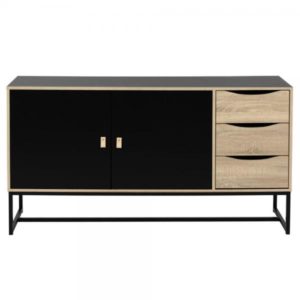 EDGE ΜΠΟΥΦΕΣ ΜΑΥΡΟ SONOMA 150x40xH82cm