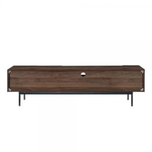 GROOVES TV STAND 3ΠΟΡΤΕΣ 1ΣΥΡΤΑΡΙ ΚΑΡΥΔΙ ΓΚΡΙ 180x40xH50cm