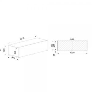 LOVIS ΣΥΝΘΕΤΟ SONOMA 240x42xH200cm