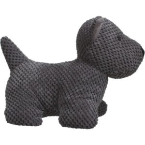 DOOR STOP DOG POPCORN, 31X24, POLYESTER ΓΚΡΙ