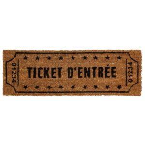 ΧΑΛΑΚΙ ΚΟΚΟΦΟΙΝΙΚΑΣ, TICKET ΤΥΠΩΜΕΝΟ ΣΧΕΔΙΟ, ΧΡΩΜΑ ΦΥΣΙΚΟ & ΜΑΥΡΟ 25x75cm