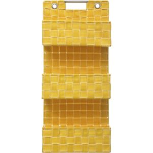 LISA, ΕΤΑΖΕΡΑ 3ΘΕΣΙΑ POLYPROPYLENE/METAL ΚΙΤΡΙΝΗ, L25xW9xH56.5cm