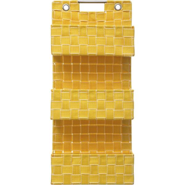 LISA, ΕΤΑΖΕΡΑ 3ΘΕΣΙΑ POLYPROPYLENE/METAL ΚΙΤΡΙΝΗ, L25xW9xH56.5cm