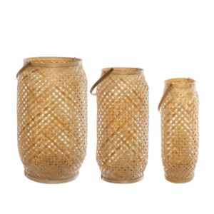 BAMBOO, ΦΑΝΑΡΙ ΑΠΟ ΜΠΑΜΠΟΥ ΜΠΕΖ D16xH43cm