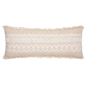 WEAVING A, ΜΑΞΙΛΑΡΙ ΥΦΑΝΤΟ COTTON & POLYESTER ΕΚΡΟΥ 25x58cm
