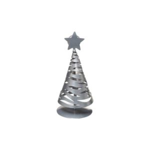 NAME HOLDER Xmas, ΜΕΤΑΛΛΙΚΗ ΒΑΣΗ ΓΙΑ ΚΑΡΤΕΣ, ΑΣΗΜΙ 5xΗ11cm