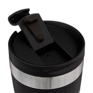 CALIE, ΘΕΡΜΟΣ 250ml INOX & POLYPROPYLENE ΜΑΥΡΟ 9x13cm