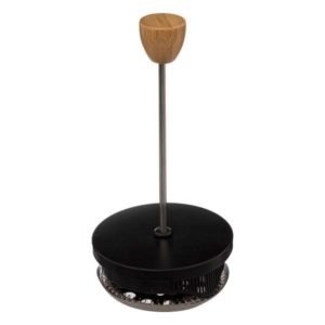 BAMBOO, ΚΑΦΕΤΙΕΡΑ 600ml ΜΕ ΕΜΒΟΛΟ INOX, ΜΑΥΡΟ 9,4x15,1x18,4cm