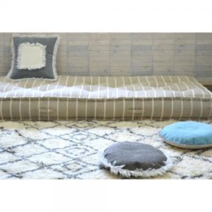 MAROCAIN ΣΤΡΩΜΑ BEIGE ΛΕΥΚΟ 90x200xH20cm