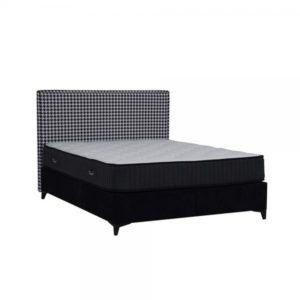 TREND ΣΤΡΩΜΑ 160x200cm ΛΕΥΚΟ ΜΑΥΡΟ 200x160xH24cm