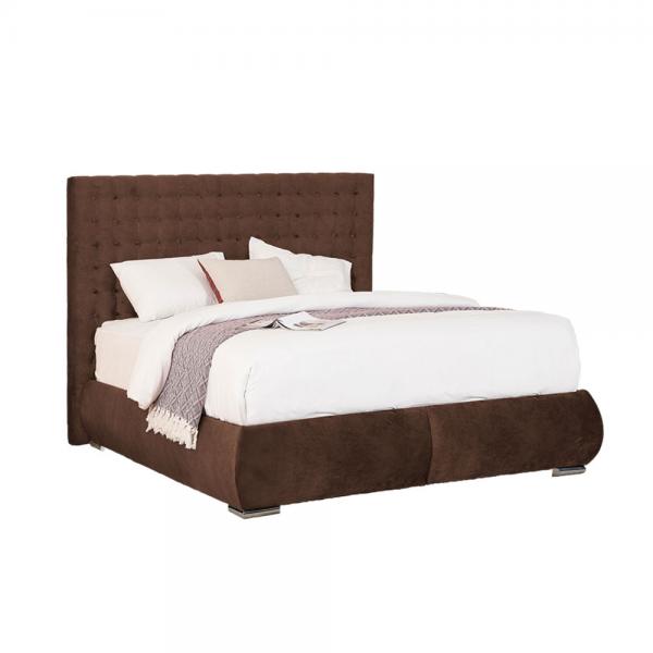 RICH ΚΡΕΒΑΤΙ ΜΕ ΑΠΟΘΗΚ. ΧΩΡΟ (ΓΙΑ ΣΤΡΩΜΑ 160x200cm) MADDER BROWN 211x168xH143cm