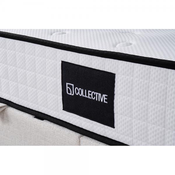 COLLECTIVE ΣΤΡΩΜΑ 120x200cm ΛΕΥΚΟ ΑΝΘΡΑΚΙ 200x120xH25cm