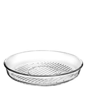 BORCAM GRILL ROUND TRAY TEMP. 2950CC H: 5 D: 31,85CM P/108 GB1.OB6. (smC)