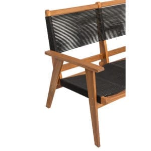 CAVO ΚΑΝΑΠΕΣ 2ΘΕΣΙΟΣ ΜΑΥΡΟ ΦΥΣΙΚΟ 120x72xH85cm